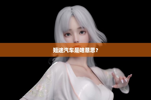 短途汽车是啥意思？