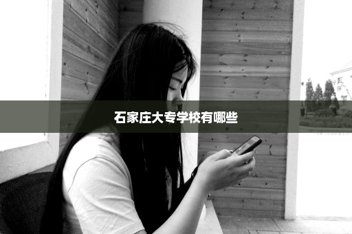 石家庄大专学校有哪些