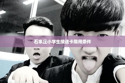 石家庄小学生接送卡限用条件