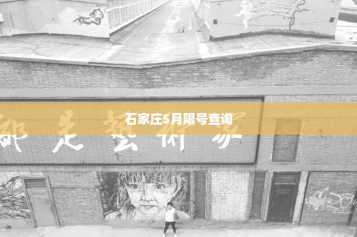 石家庄5月限号查询