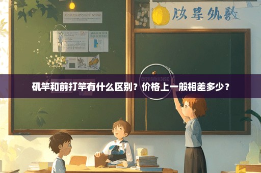矶竿和前打竿有什么区别？价格上一般相差多少？