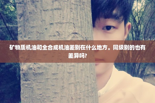 矿物质机油和全合成机油差别在什么地方。同级别的也有差异吗?