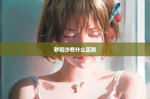 砂和沙有什么区别