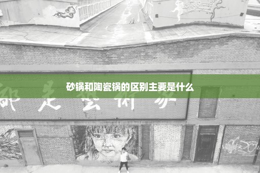 砂锅和陶瓷锅的区别主要是什么
