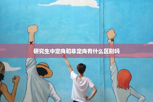 研究生中定向和非定向有什么区别吗