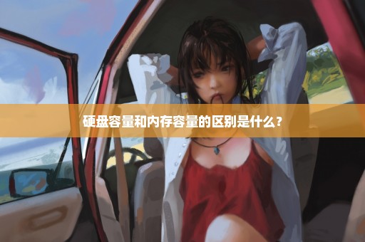 硬盘容量和内存容量的区别是什么？