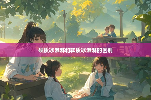 硬质冰淇淋和软质冰淇淋的区别