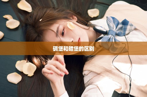 碉堡和暗堡的区别
