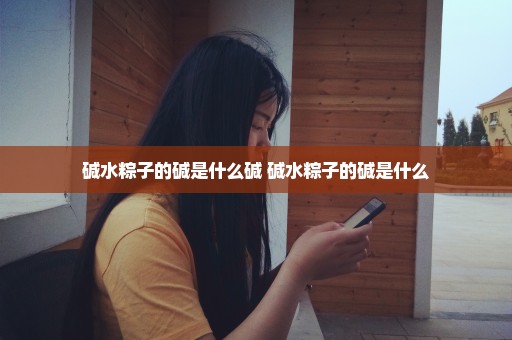 碱水粽子的碱是什么碱 碱水粽子的碱是什么