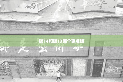 碳14和碳13哪个更准确
