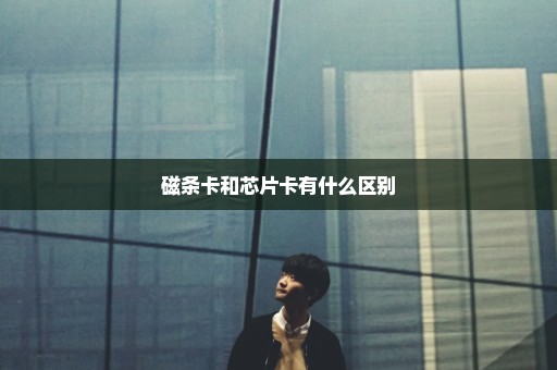 磁条卡和芯片卡有什么区别