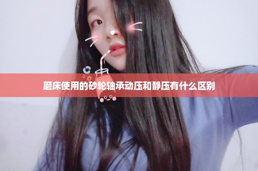 磨床使用的砂轮轴承动压和静压有什么区别