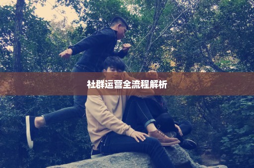 社群运营全流程解析