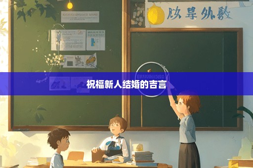 祝福新人结婚的吉言