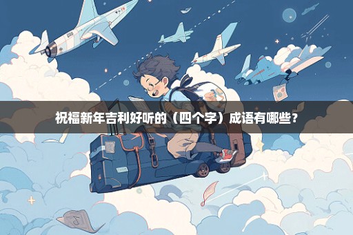 祝福新年吉利好听的（四个字）成语有哪些？