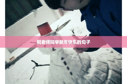祝老师同学新年快乐的句子