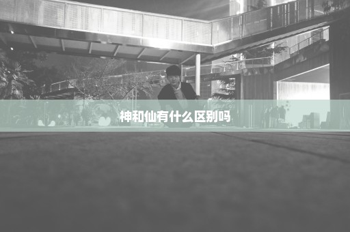 神和仙有什么区别吗