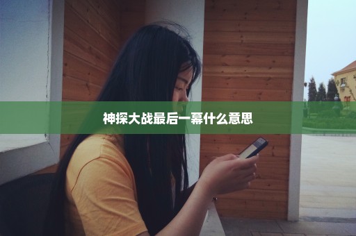 神探大战最后一幕什么意思