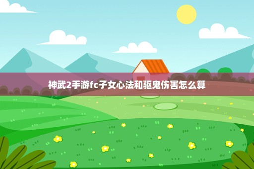 神武2手游fc子女心法和驱鬼伤害怎么算