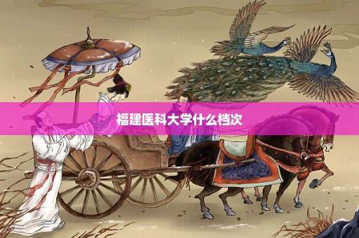 福建医科大学什么档次