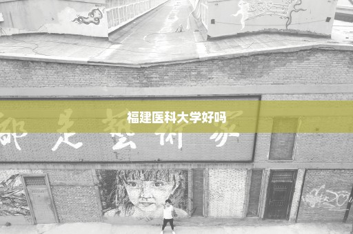福建医科大学好吗