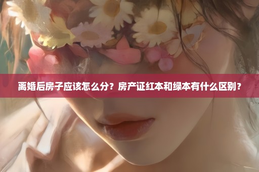 离婚后房子应该怎么分？房产证红本和绿本有什么区别？