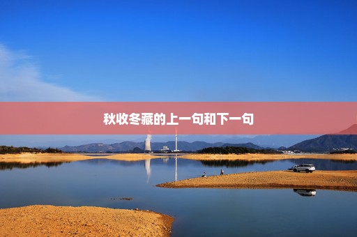 秋收冬藏的上一句和下一句