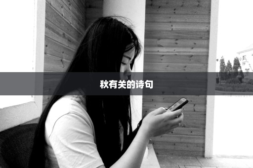秋有关的诗句