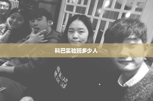 科巴实验班多少人