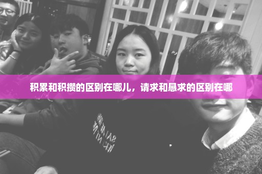 积累和积攒的区别在哪儿，请求和恳求的区别在哪