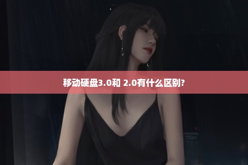 移动硬盘3.0和 2.0有什么区别?