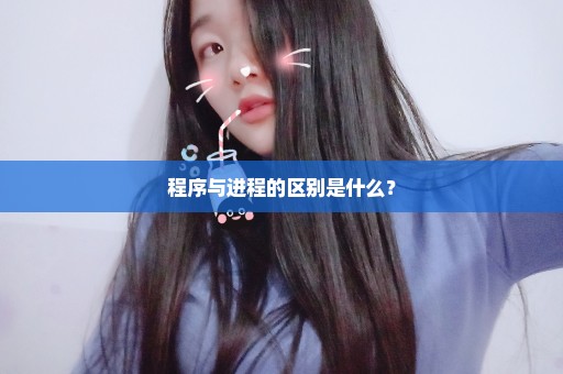 程序与进程的区别是什么？