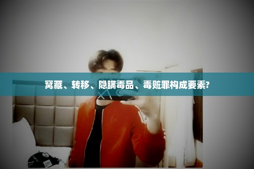 窝藏、转移、隐瞒毒品、毒赃罪构成要素?