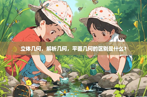 立体几何，解析几何，平面几何的区别是什么？