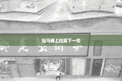 站马桶上拉屎下一句
