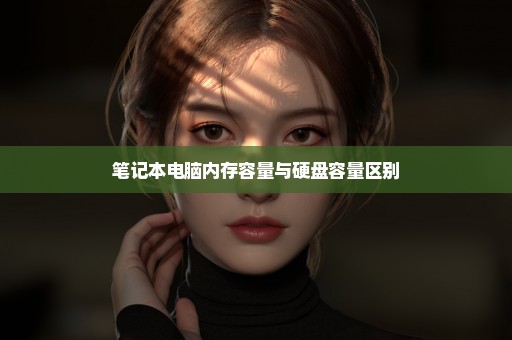 笔记本电脑内存容量与硬盘容量区别