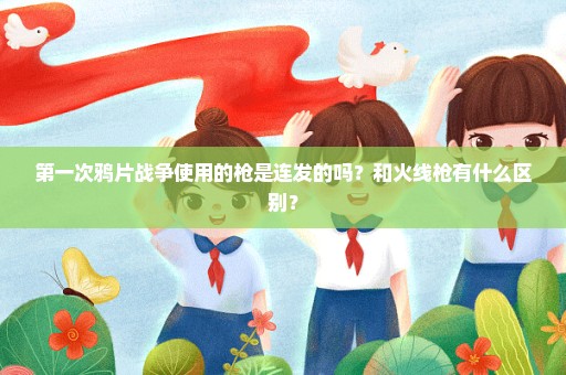 第一次鸦片战争使用的枪是连发的吗？和火线枪有什么区别？