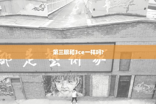 第三眼和3ce一样吗?