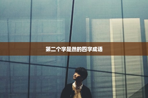 第二个字是然的四字成语