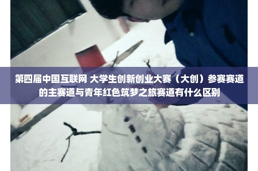 第四届中国互联网+大学生创新创业大赛（大创）参赛赛道的主赛道与青年红色筑梦之旅赛道有什么区别