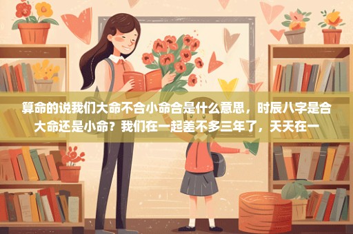 算命的说我们大命不合小命合是什么意思，时辰八字是合大命还是小命？我们在一起差不多三年了，天天在一
