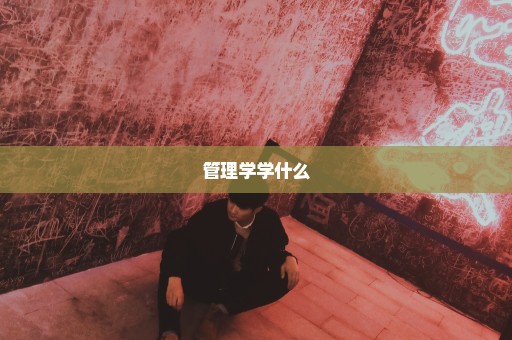 管理学学什么