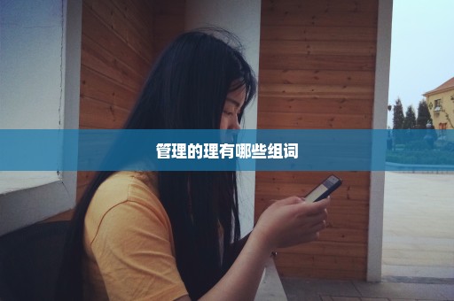 管理的理有哪些组词