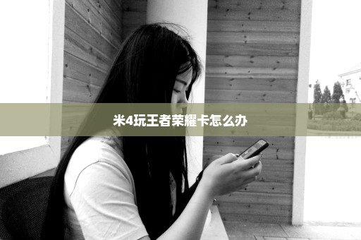 米4玩王者荣耀卡怎么办