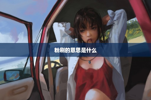 粉刷的意思是什么