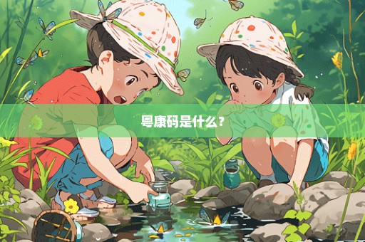粤康码是什么？