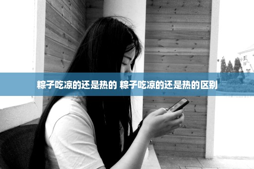 粽子吃凉的还是热的 粽子吃凉的还是热的区别