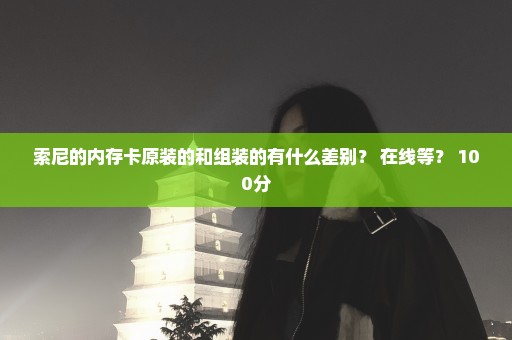索尼的内存卡原装的和组装的有什么差别？ 在线等？ 100分