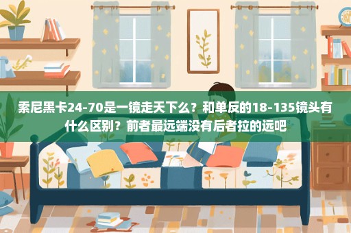 索尼黑卡24-70是一镜走天下么？和单反的18-135镜头有什么区别？前者最远端没有后者拉的远吧