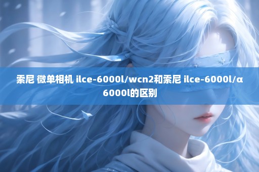 索尼 微单相机 ilce-6000l/wcn2和索尼 ilce-6000l/α6000l的区别